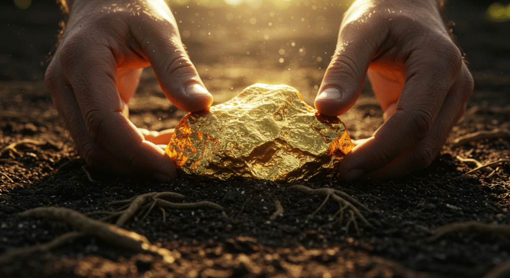 금덩어리를 발견하는 꿈