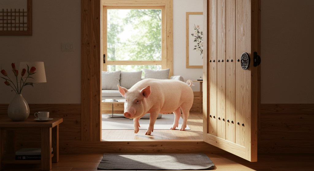 돼지가 집으로 들어오는 꿈